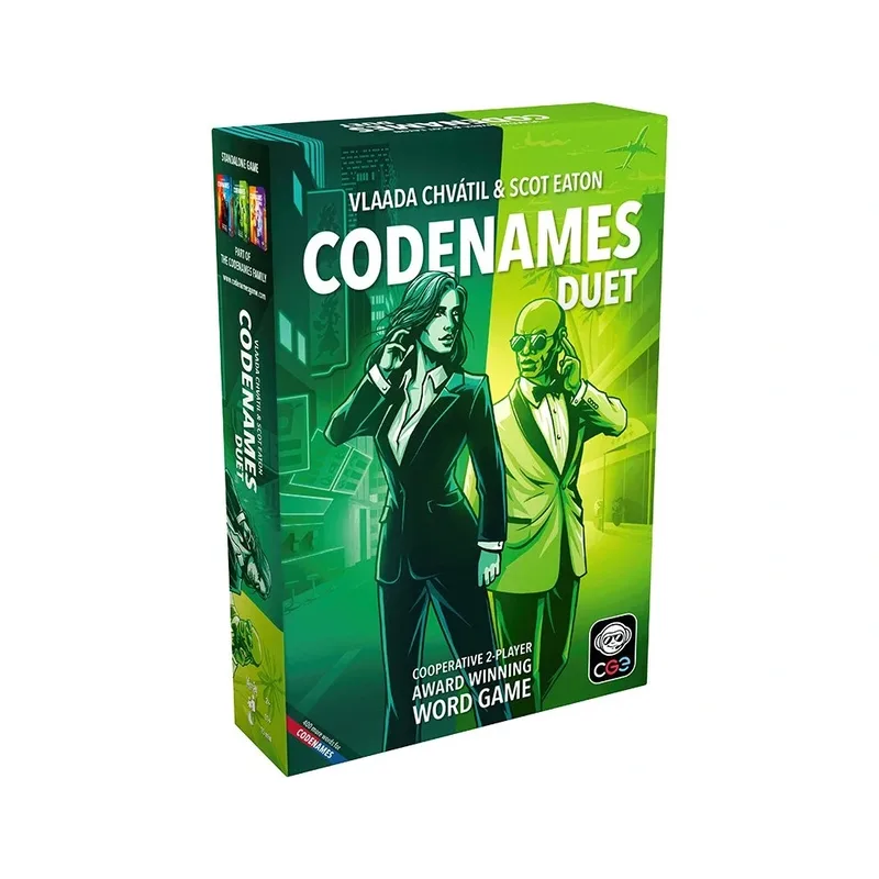 Codenames Duet - Nieuw artwork von Czech Games Edition – Schachtel