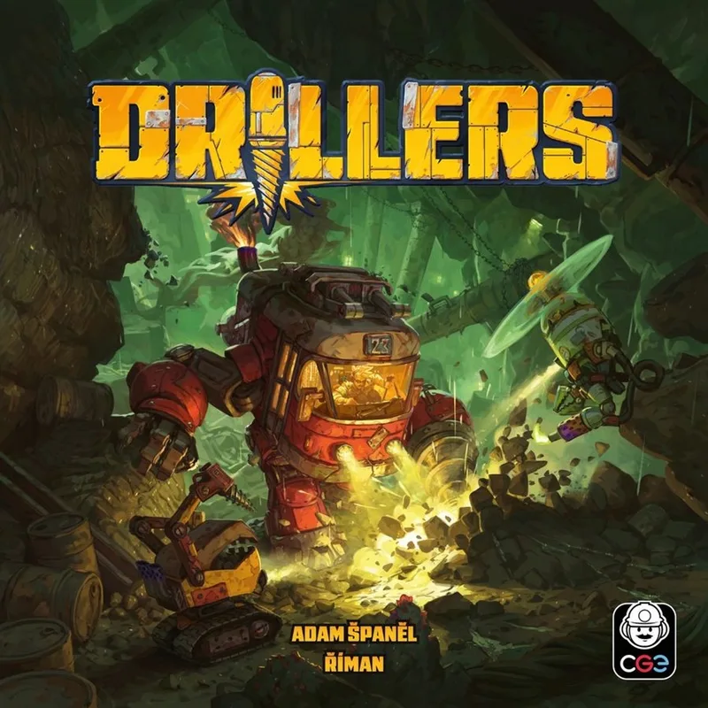 Czech Games - Drillers - Strategisch Bordspel - Mijnbouw en Grondstoffenbeheer - Deckbuilding - Voor 1-4 spelers - Engelstalig fra Czech Games Edition – æske