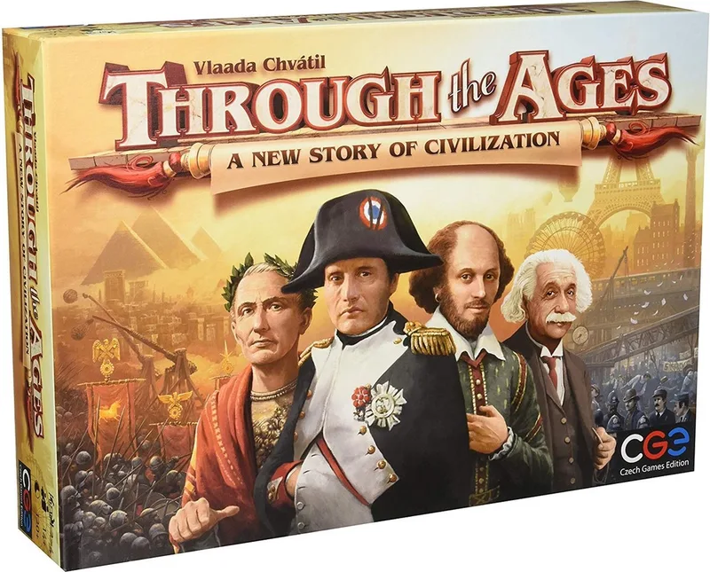 Through the Ages A New Story of Civilization from Czech Games Edition – box