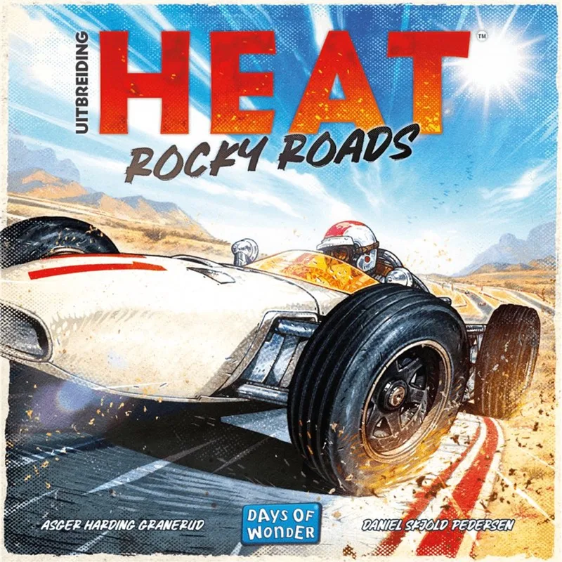bordspel uitbreiding Heat Rocky Roads racecircuit. fra Days of Wonder – æske
