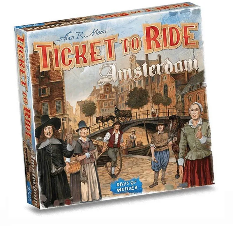 Ticket to Ride Amsterdam – Nederlandstalig Bordspel voor 2 tot 4 spelers - Snel & Strategisch gezelschapsspel vanaf 8 jaar från Days of Wonder – kartong