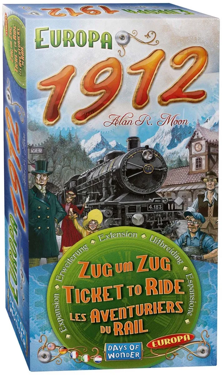 Ticket to Ride - Europa 1912 - Multilingual - Expansieset voor Ticket to Ride Europe från Days of Wonder – kartong