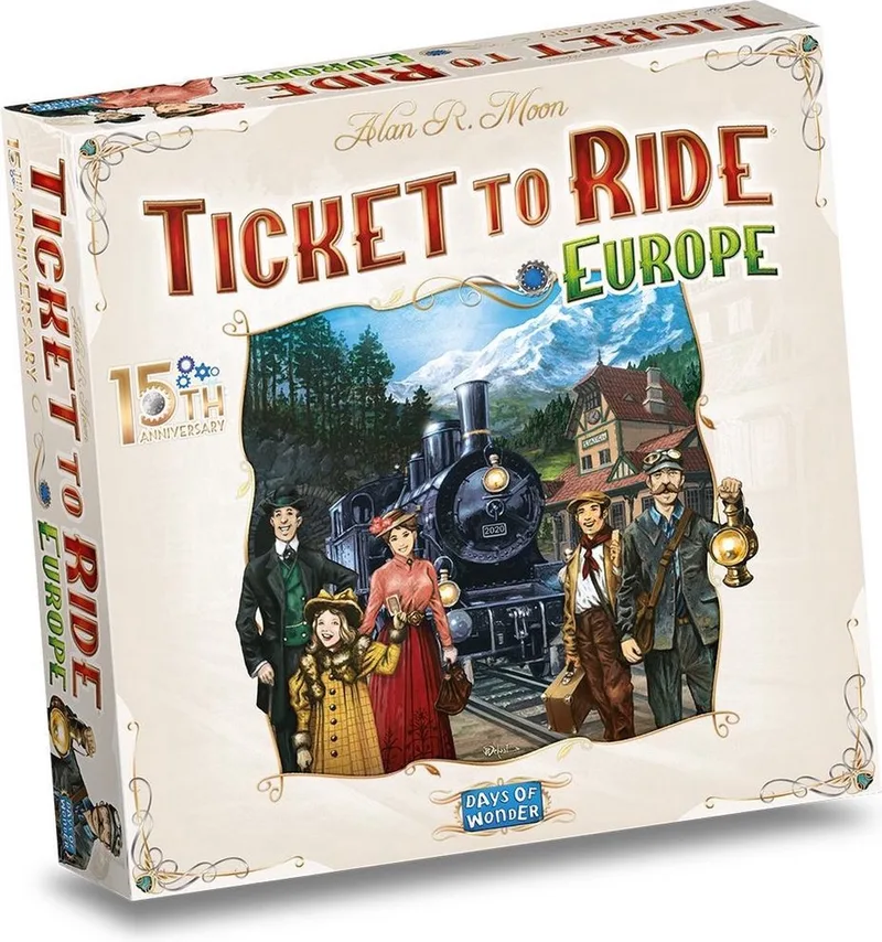Ticket to Ride Europe 15th Anniversary - Bordspel von Days of Wonder – Schachtel