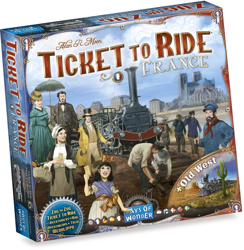 Ticket to Ride - France/Old West from Days of Wonder – box