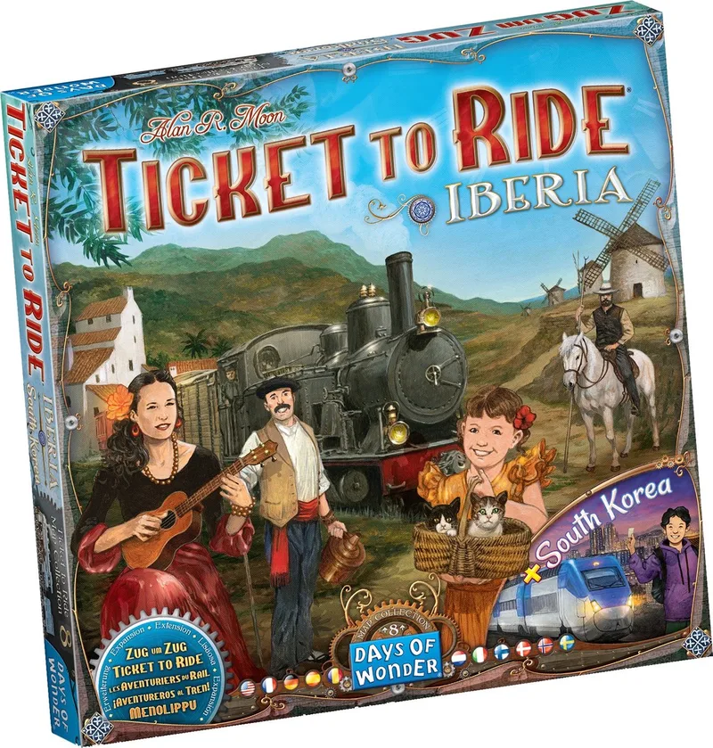 Ticket to Ride - Iberia/South Korea - Uitbreiding - Bordspel van Days of Wonder – doos