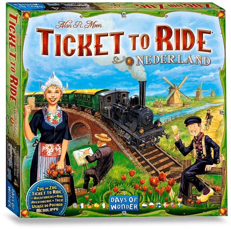 Ticket to Ride Nederland - Bordspel Uitbreiding - Meertalig inclusief Nederlands from Days of Wonder – box