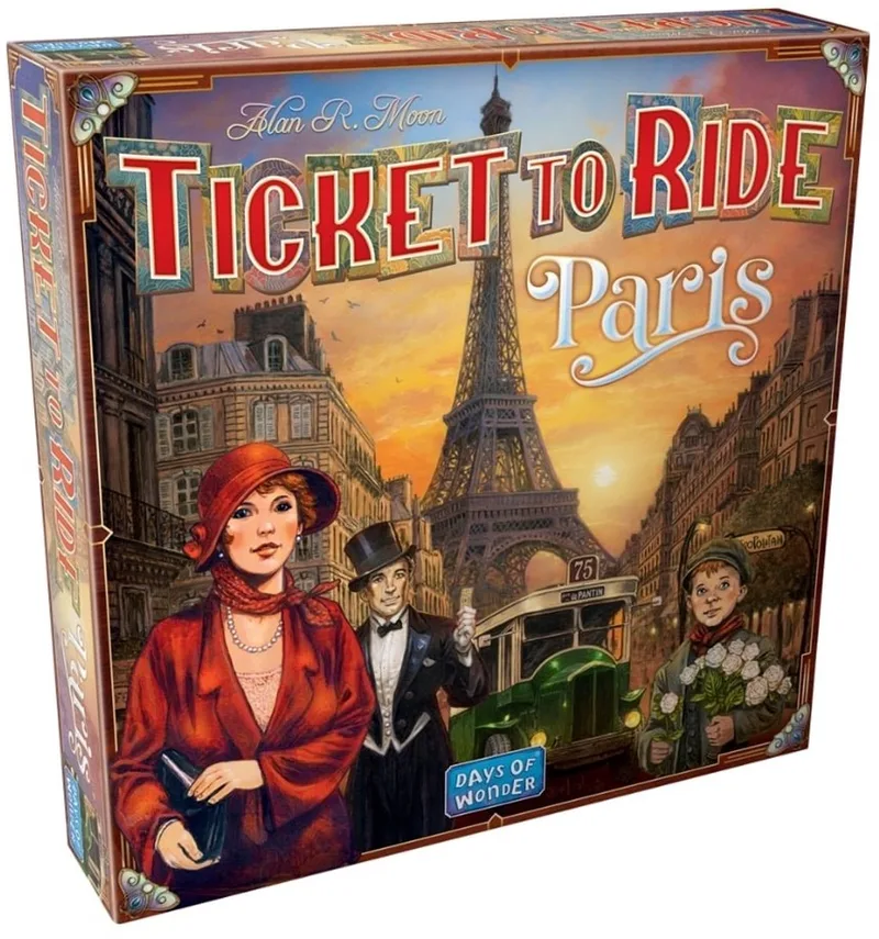 Ticket to Ride Paris - Stedeneditie - Engelstalig Bordspel de Days of Wonder – boîte