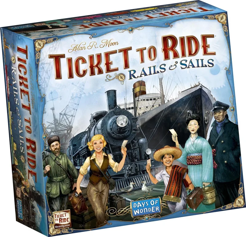 Ticket to Ride - Rails & Sails från Days of Wonder – kartong