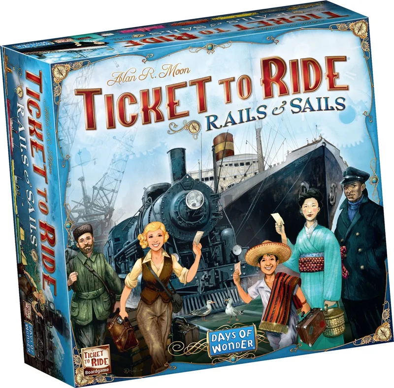 Ticket to Ride Rails & Sales - Nederlandstalig Bordspel - Trein & Scheepvaart from Days of Wonder – box