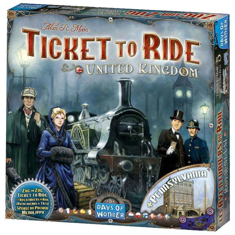 Asmodee Jeu De Société Aventureros Al Tren Reino Unido Espagnol de Days of Wonder – boîte 2 sur 2