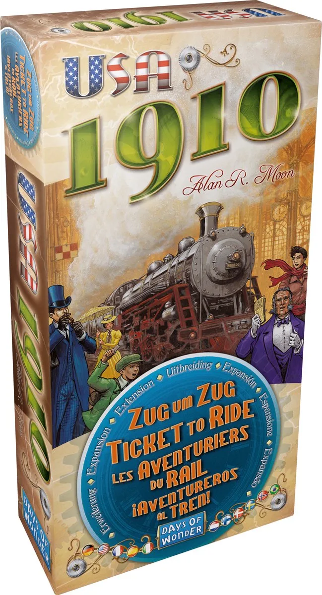 Ticket to Ride - USA 1910 Expansion - Multilingual från Days of Wonder – kartong