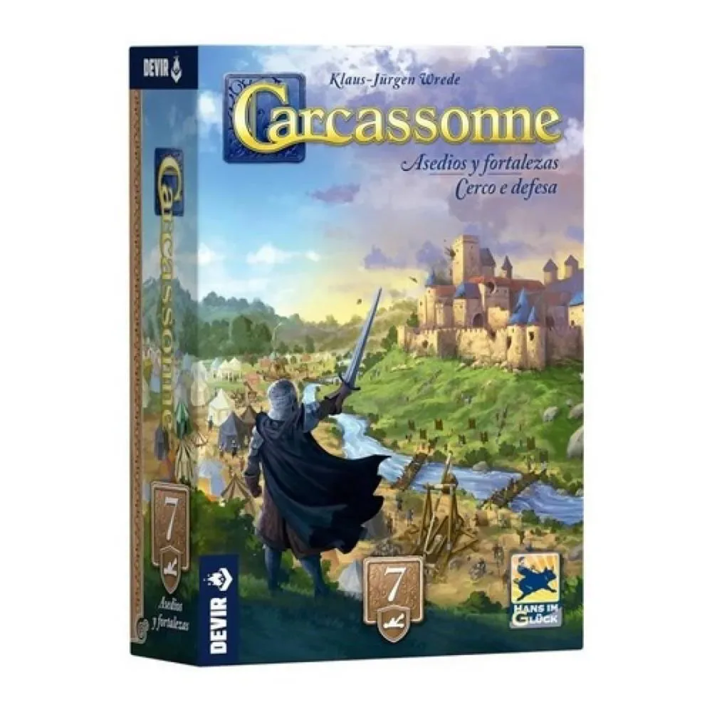 Carcassonne Belägring Befästningar Expansion 7 Brädspel från Devir – kartong