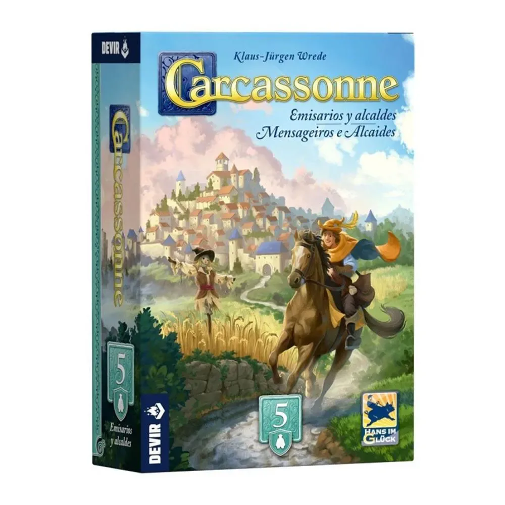 Carcassonne Emisarios Alcaldes Exp5 från Devir – kartong
