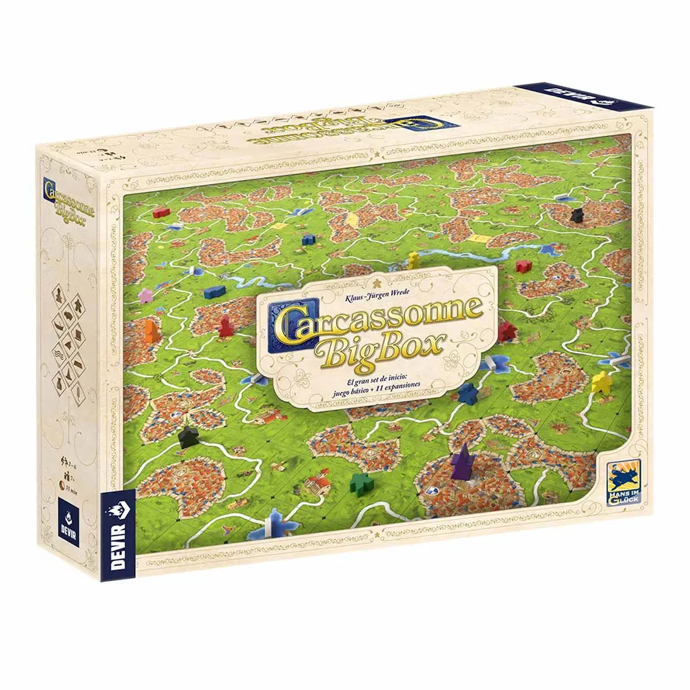 Carcassonne Plus Met 11 Uitbreidingen Bordspel Spaans från Devir – kartong