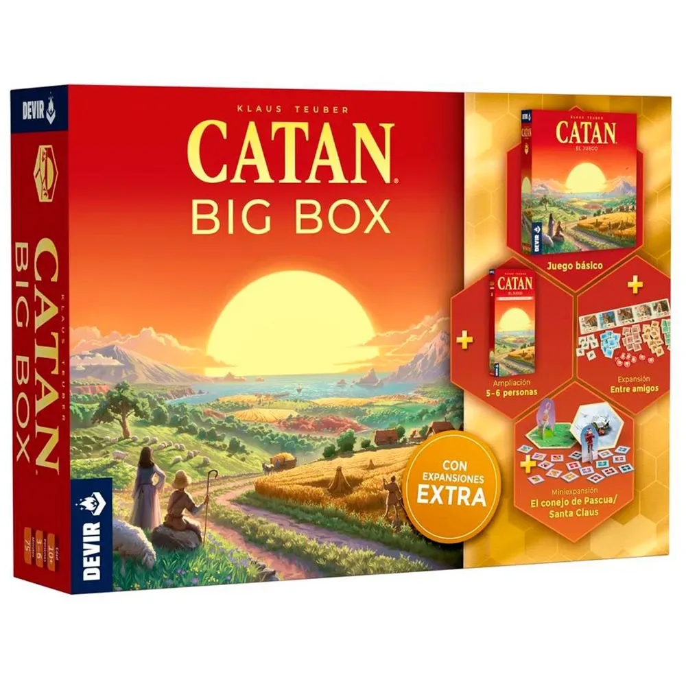Catan Big Box Pegi från Devir – kartong