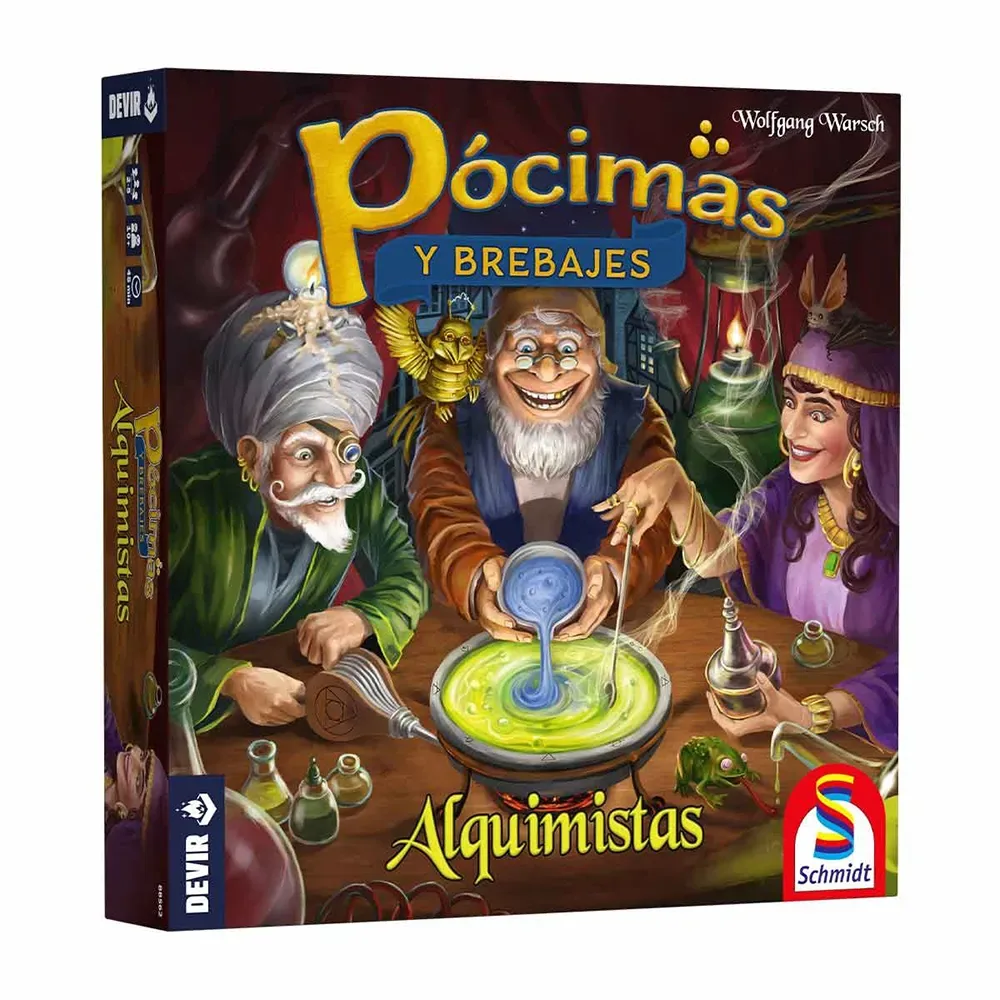 Pocimas Y Brebajes: Alquimistas Brætspil fra Devir – æske