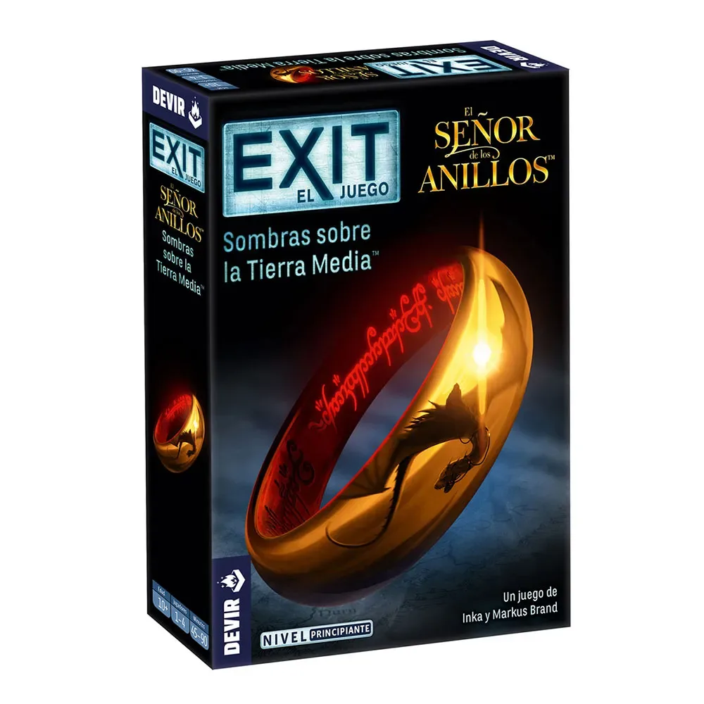 The Lord Of The Rings Exit: Schaduwen Over Midden-aarde Bordspel Spaanse Versie från Devir – kartong