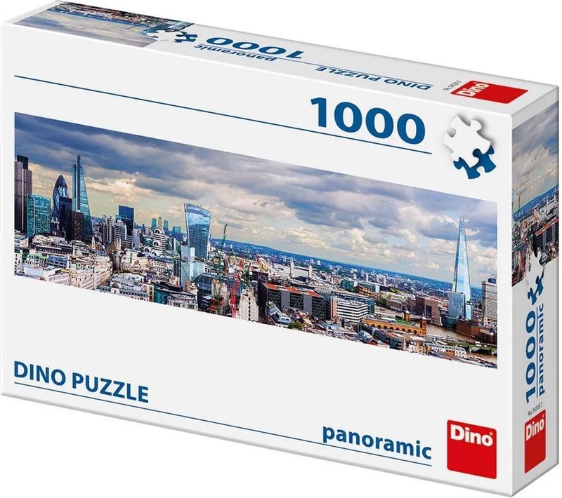 Blik op London - Panorama Puzzel - Legpuzzel van 1000 stukjes van Dino, editie Meerkleurig – doos