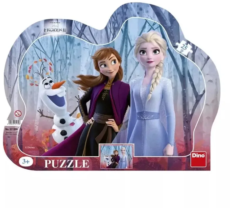 Frozen Puzzel voor Kinderen - 25 Stukjes van Dino, editie Meerkleurig – doos