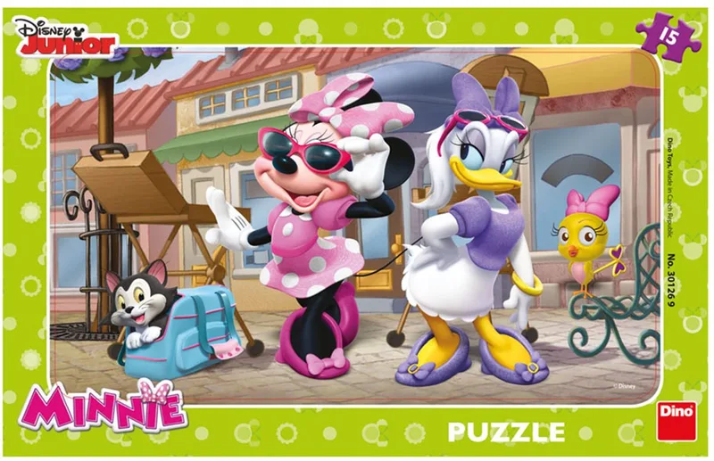 legpuzzel Minnie 15 stukjes - kinderpuzzel educatief speelgoed. de Dino, édition Multicolore – boîte