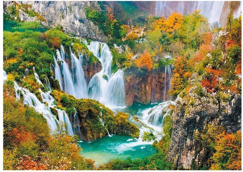 Legpuzzel Plitvice Lakes 1000 stukjes van Dino, editie Meerkleurig – doos