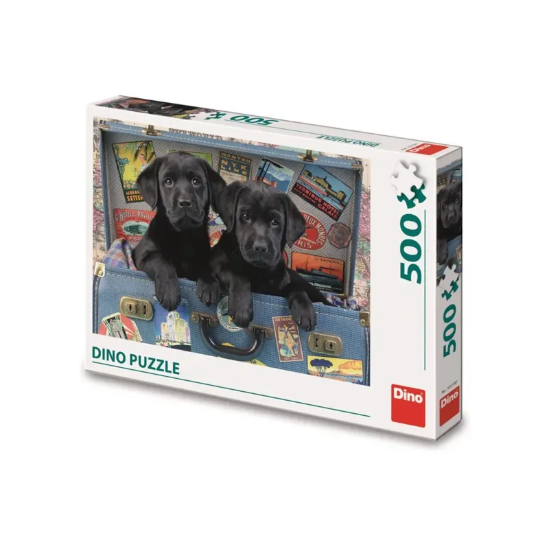 legpuzzel Puppies in een Koffer - 500 stukjes dieren puzzel. from Dino, Multicolour edition – box 2 of 2