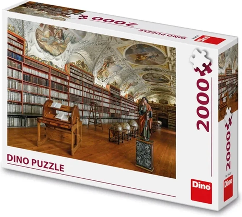 legpuzzel Theological Hall Strahov 2000 stukjes kunst religie. fra Dino, Flerfarvet-udgave – æske