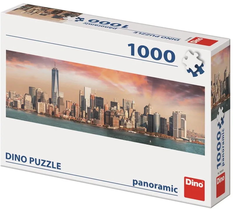 Legpuzzel van Manhattan in zonsondergang - 1000 stukjes - volwassenen en kinderen from Dino, Verschillende edition – box