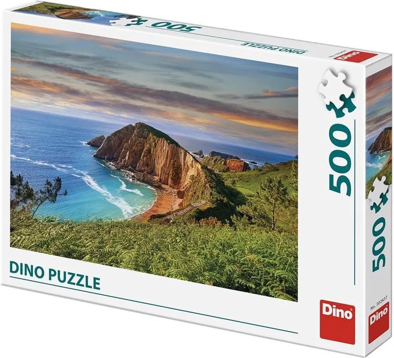 Legpuzzel van Playa del Silencio in Spanje - 500 stukjes - kinderen en volwassenen van Dino, editie Meerkleurig – doos