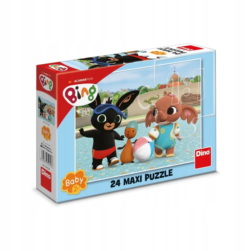 Maxi Puzzel Baby Bing aan het Zwembad 24 Stukjes - 2 Jaar+ de Dino, édition Multicolore – boîte