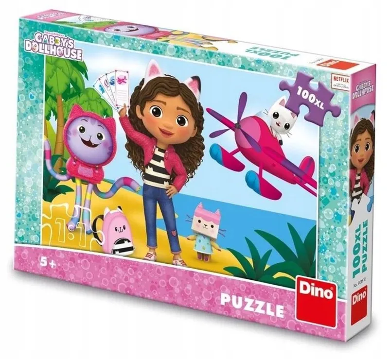 Maxi XL Puzzel Kattenhuis Gabi 100 Stukken van Dino, editie Meerkleurig – doos