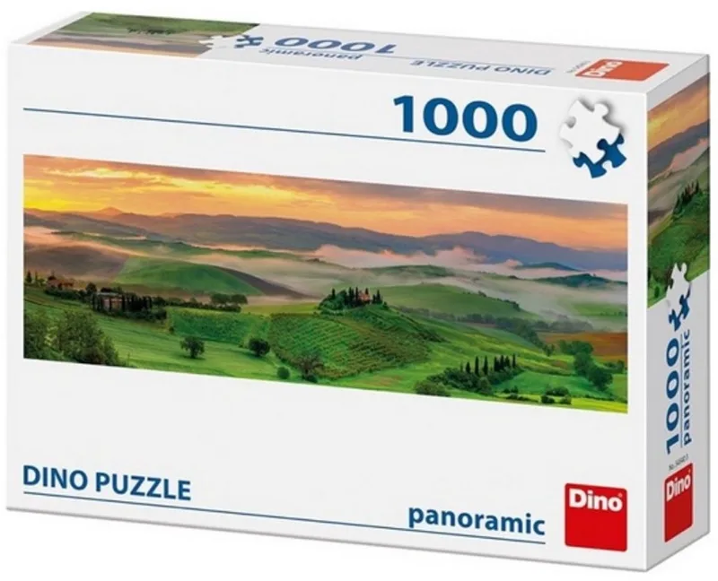 Panorama Puzzel Zonsondergang - Legpuzzel van 1000 stukjes volwassenen fra Dino, Flerfarvet-udgave – æske