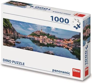 Panoramische Legpuzzel van het eiland KRK van 1000 stukjes voor volwassenen en kinderen from Dino, Multicolour edition – box 1 of 2