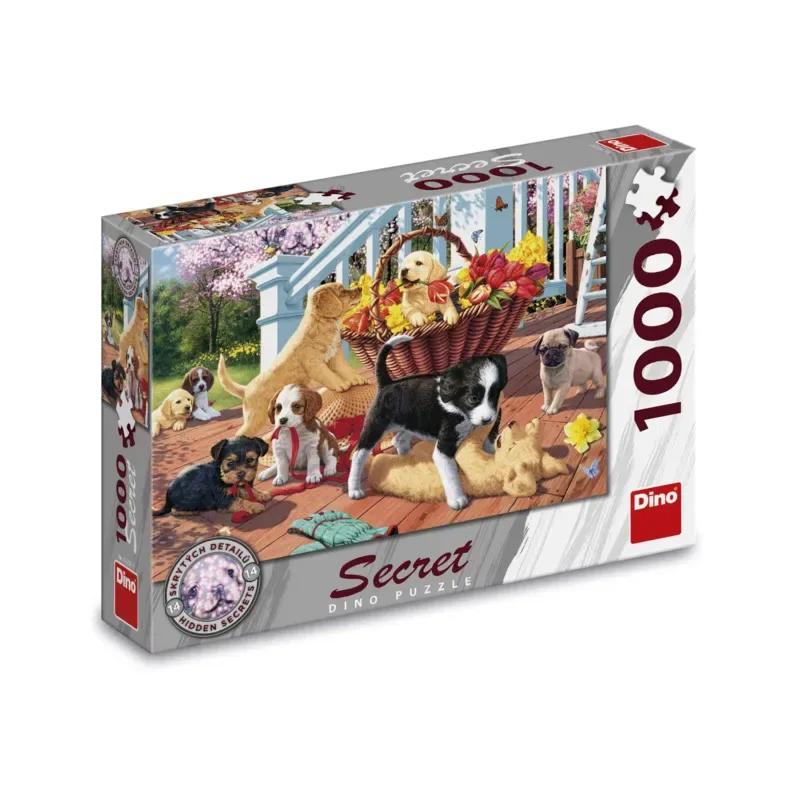 puzzel honden puppies 1000 stukjes legpuzzel dieren. from Dino, Multicolour edition – box 2 of 2
