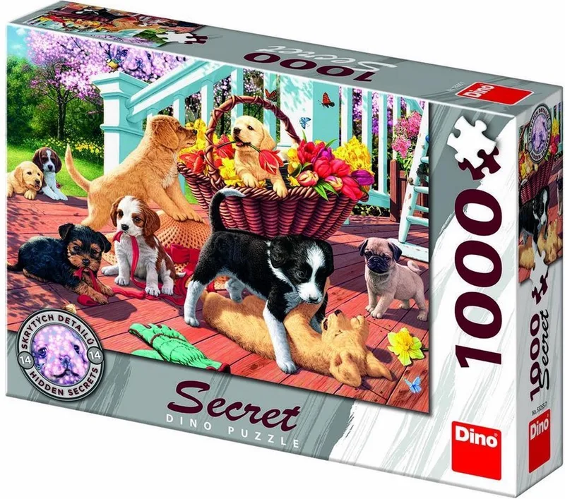 puzzel honden puppies 1000 stukjes legpuzzel dieren. from Dino, Multicolour edition – box
