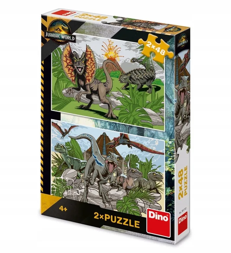 Puzzel Jurassic World 2x48 Stukjes voor Kinderen 4+ from Dino – box