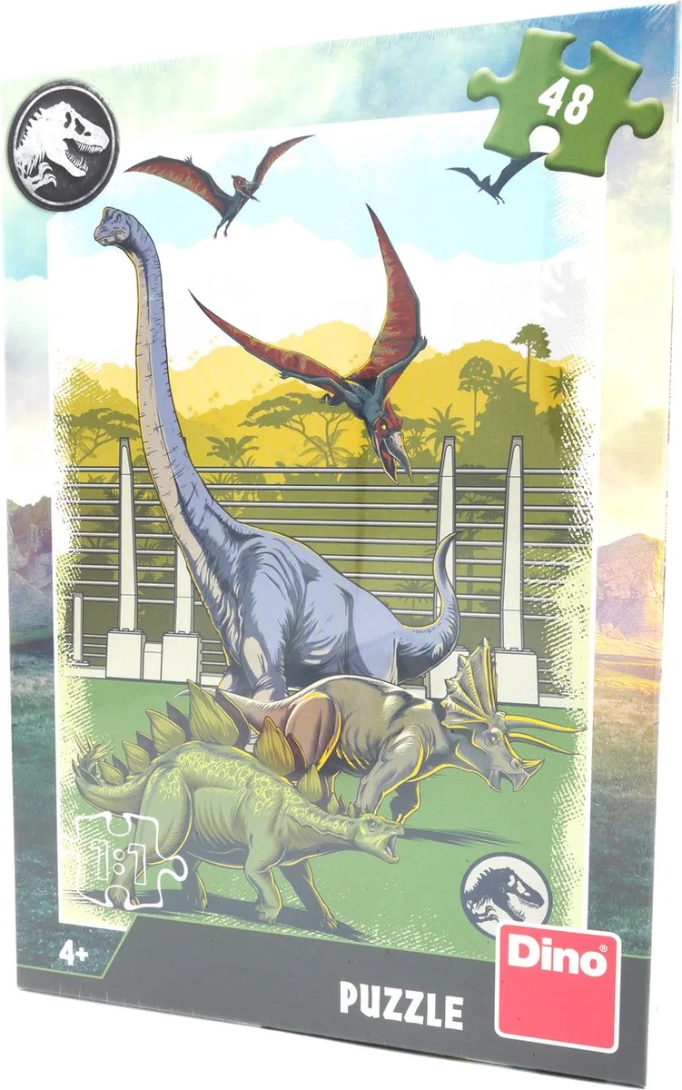 Puzzel Jurassic World 48 stukjes van Dino, editie Meerkleurig – doos