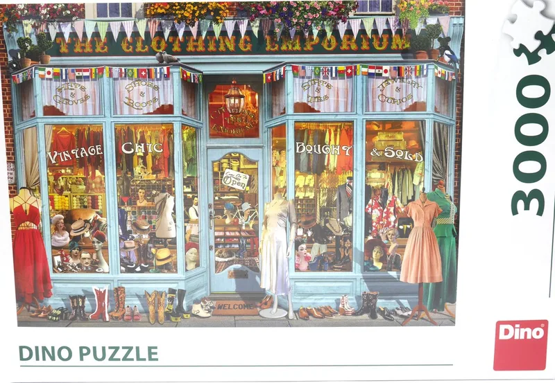 puzzel The Clothing emporium winkel 3000 stukjes. de Dino, édition Multicolore – boîte