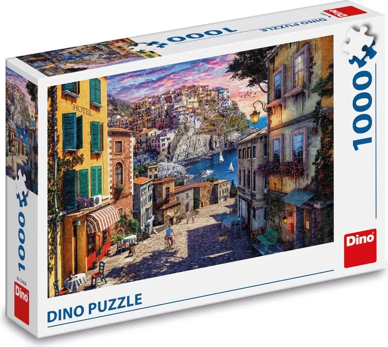 puzzel van een Italiaanse kust 1000 stukjes van Dino, editie Meerkleurig – doos