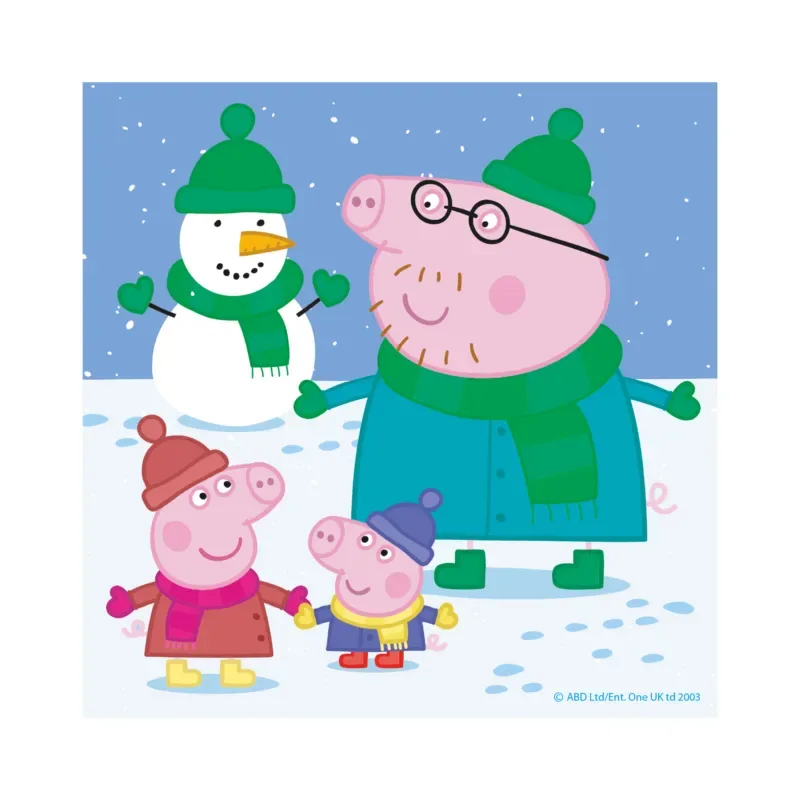Puzzle 3 Puzzles - Peppa Pig - 51 à 99 pièces van Dino – doos