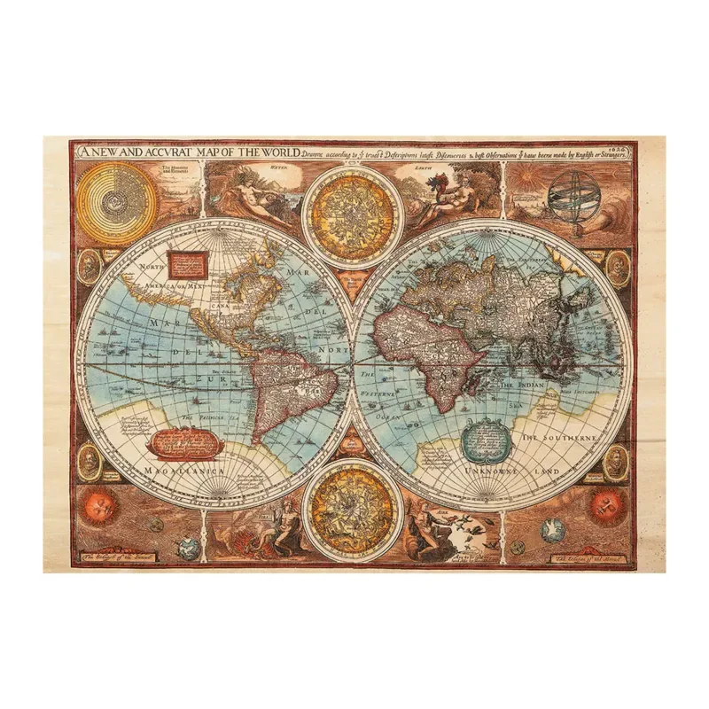 Puzzle Carte du Monde, 1626 - 500 à 999 pièces fra Dino – æske 1 af 2