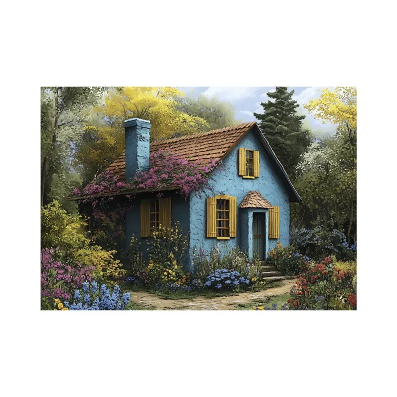 Puzzle Maison Bleue - 500 à 999 pièces de Dino – boîte