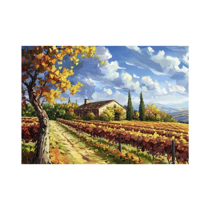 Puzzle Peinture du Vignoble - 500 à 999 pièces van Dino – doos
