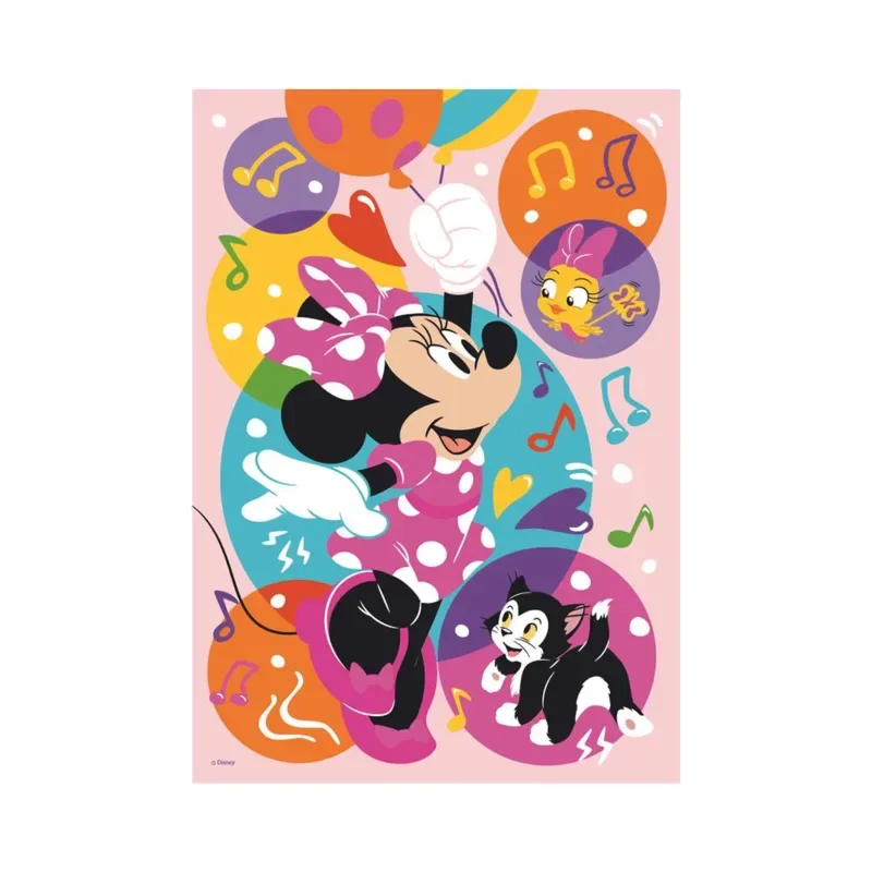 Puzzle Pièces XXL - Puzzle Néon - Minnie - 100 à 149 pièces van Dino – doos 1 van 2