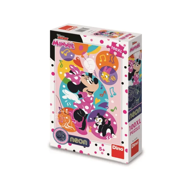 Puzzle Pièces XXL - Puzzle Néon - Minnie - 100 à 149 pièces van Dino – doos 2 van 2