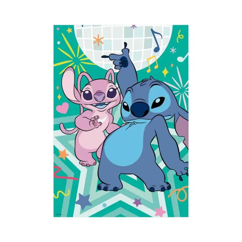 Puzzle Pièces XXL - Stitch - Avec Strass Inclus - 200 à 499 pièces van Dino – doos
