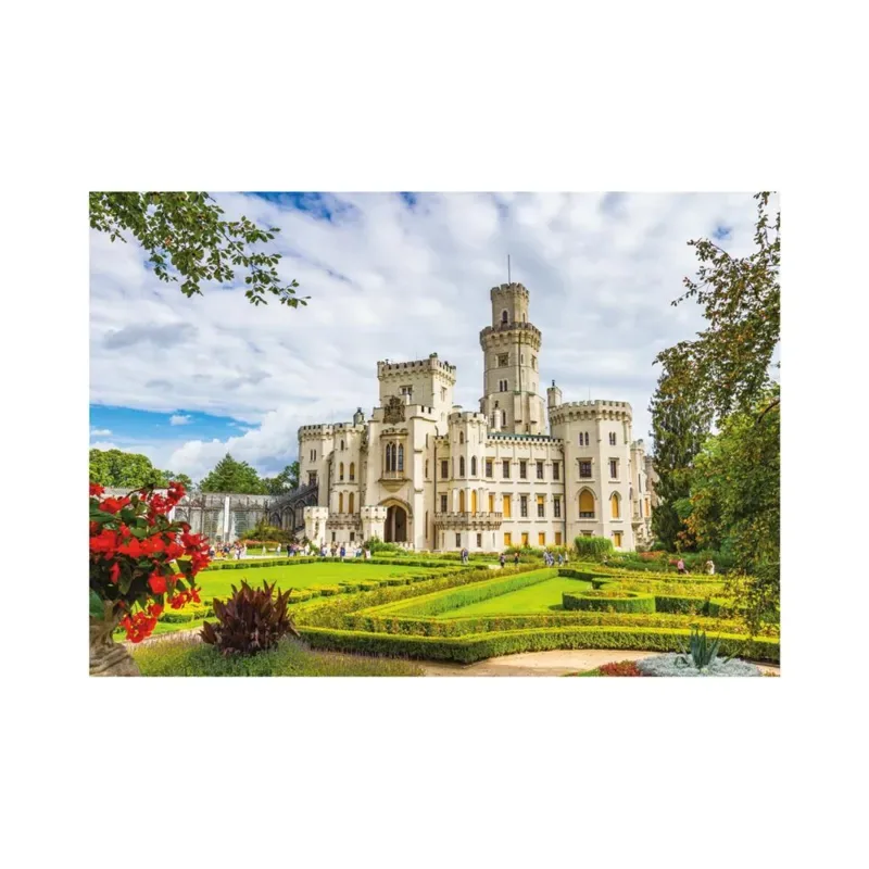 Puzzle Pittoresque Château de Hluboká - République Tchèque van Dino – doos