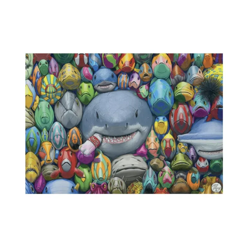 Puzzle Poissons Colorés - 1000 pièces de Dino – boîte