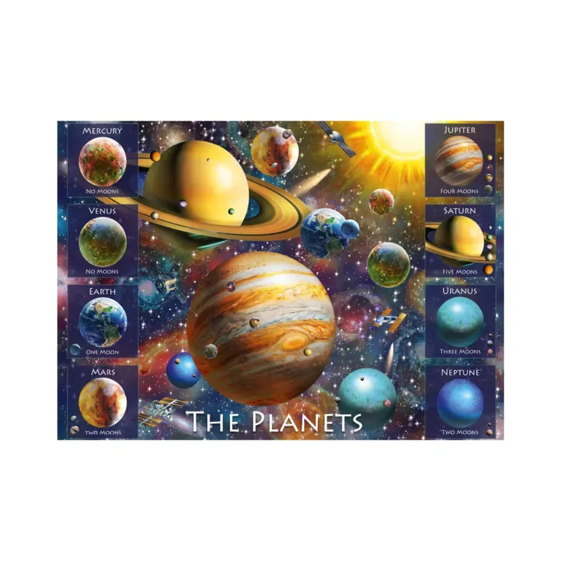 Puzzle Puzzle XL - Huit Planètes - 500 à 999 pièces van Dino – doos