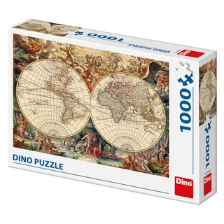 Puzzle Vieille Carte du Monde - 1000 pièces from Dino – box 2 of 2